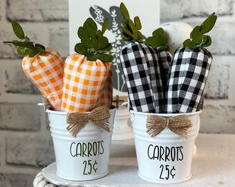 Easter tiered tray decor, Easter Carrot Decor, Easter tray accessory, Easter home decor, Carrots for Easter, Carrot tiered tray decor