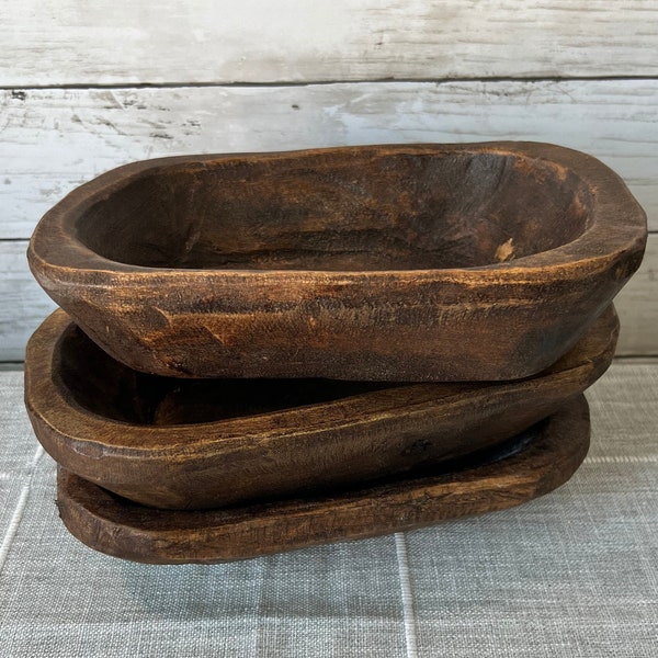 Wood Dough bowl, dough bowl centerpiece, wood home decor, farmhouse home decor, entry table decor, console table decor, year round decor,