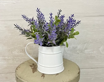 Spring tiered Tray mini floral arrangement, Spring tiered tray decor, Lavender mini florals, mini vases, mini floral arrangement for tray