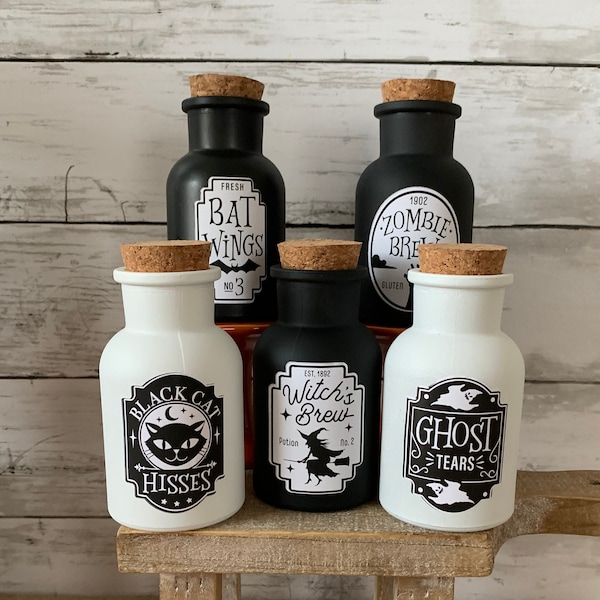 Halloween tiered tray decor, Halloween Potions, Witches Brew, Tiered tray accessory, Halloween home decor, Fall tiered Tray, Spooky Decor