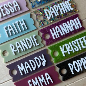 Stanley tumbler tag, name tag for stanley, tumbler name tag, tumbler name plate, tumbler name, flowstate tumbler tag, stanley accessories