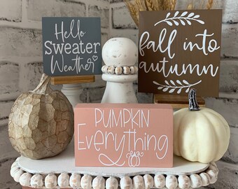 Fall tiered tray decor bundle, pumpkin tiered tray, fall tiered tray signs, fall home decor, pumpkin patch, sweater weather, pumpkin decor