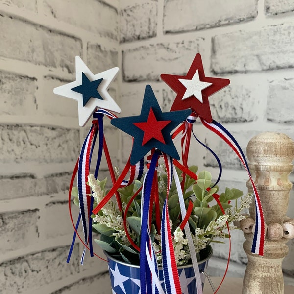 Patriotic Tiered Tray Decor, Tiered Tray Accessories, Tiered Tray Accents, July 4 decor, Americana Decor, USA Tiered Tray, American Flag