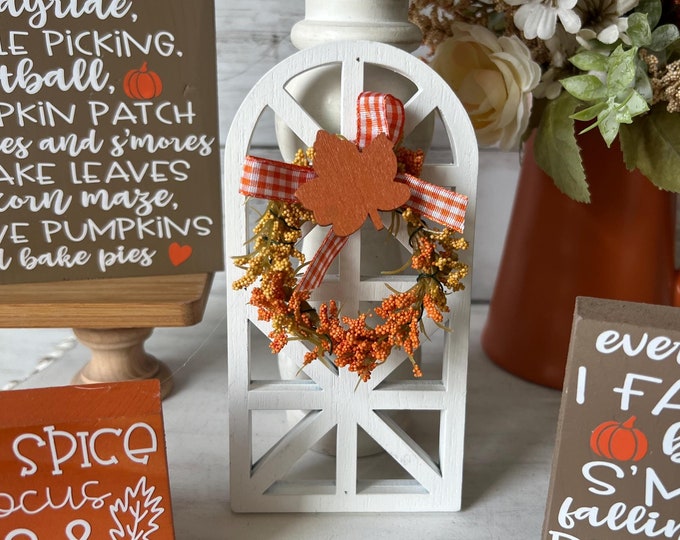Mini Fall Window Arch for Tiered Tray, Fall Tiered Tray Decor, Fall ...