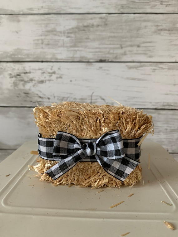 Miniature Hay Bales Mini Hay Bale for Tiered Tray Fall Tiered Tray