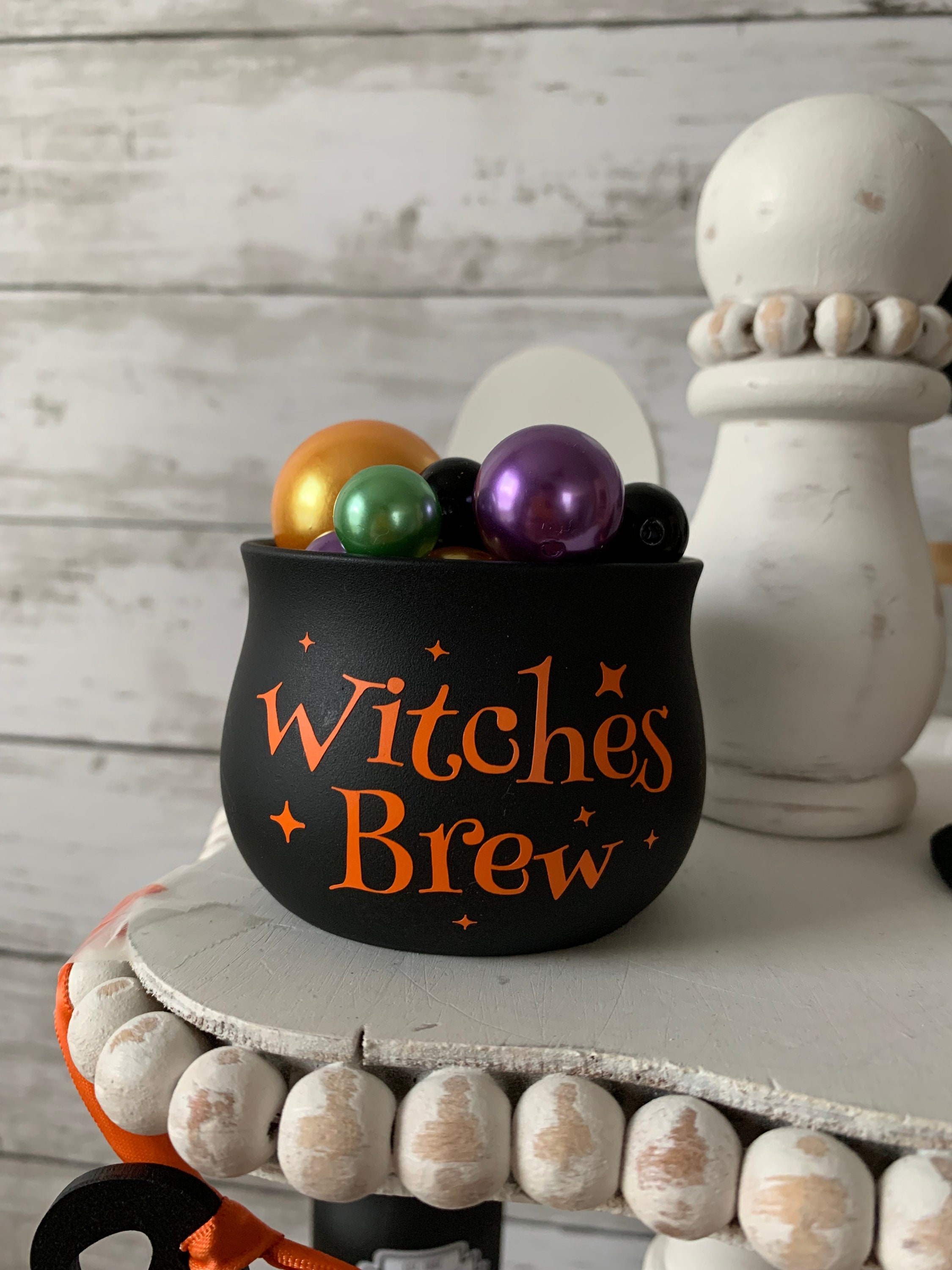 Halloween Tiered Tray Decor Witches Brew Witch Tiered Tray - Etsy