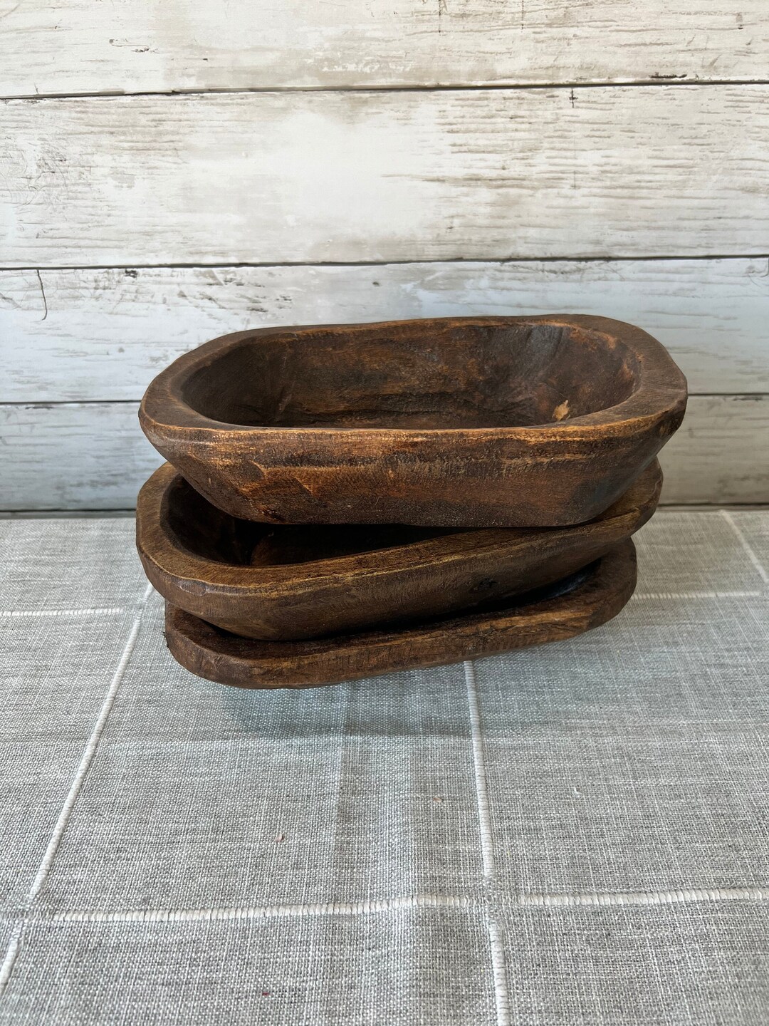 Wood Dough Bowl, Dough Bowl Centerpiece, Wood Home Decor, Farmhouse