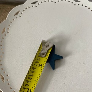 1'' Painted mini wood stars, patriotic vase filler, patriotic tiered tray decor, americana decor, red white and blue mini stars, tiered tray image 4