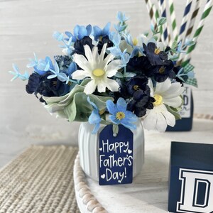 Father's Day Tiered Tray Decor, Father's Day Mini Floral Arrangement ...