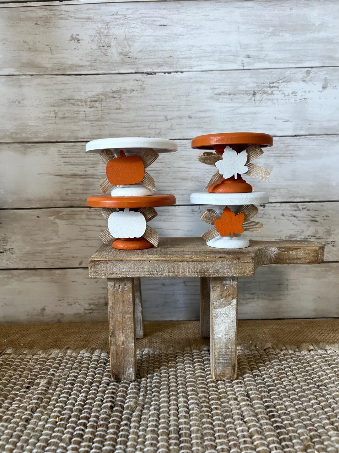 Risers for Tiered Tray, Fall Tiered Tray Decor, Mini Wooden Riser ...