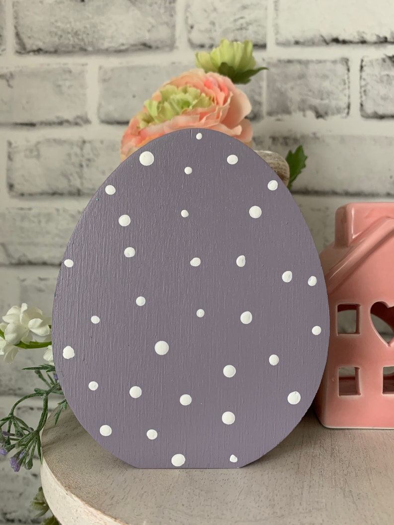 Farmhouse Easter Decor Easter tiered tray decor Easter Egg decor Wooden Easter eggs Set of 3 Rustic Easter Easter mantle /& shelf decor