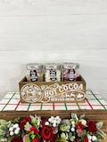 Hot Chocolate bar, Hot cocoa bar box, hot cocoa bar box and jars, hot cocoa station, hot cocoa decor, hot cocoa gift, christmas decor