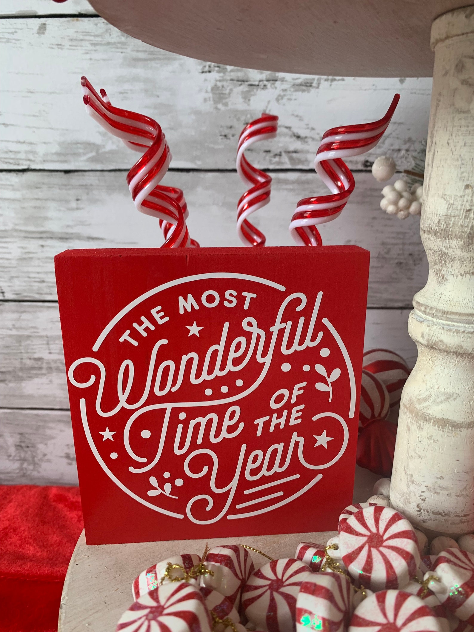 Christmas Tiered Tray Decor Bundle Holiday Tiered Tray Etsy