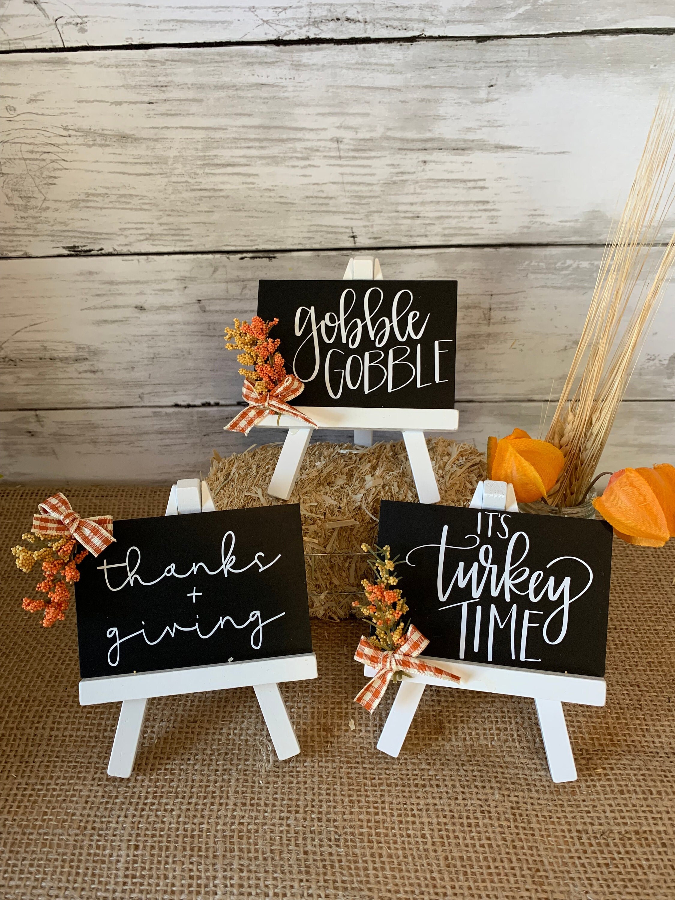Fall tiered tray Decor, Thanksgiving tiered tray decor, fall mini sig…