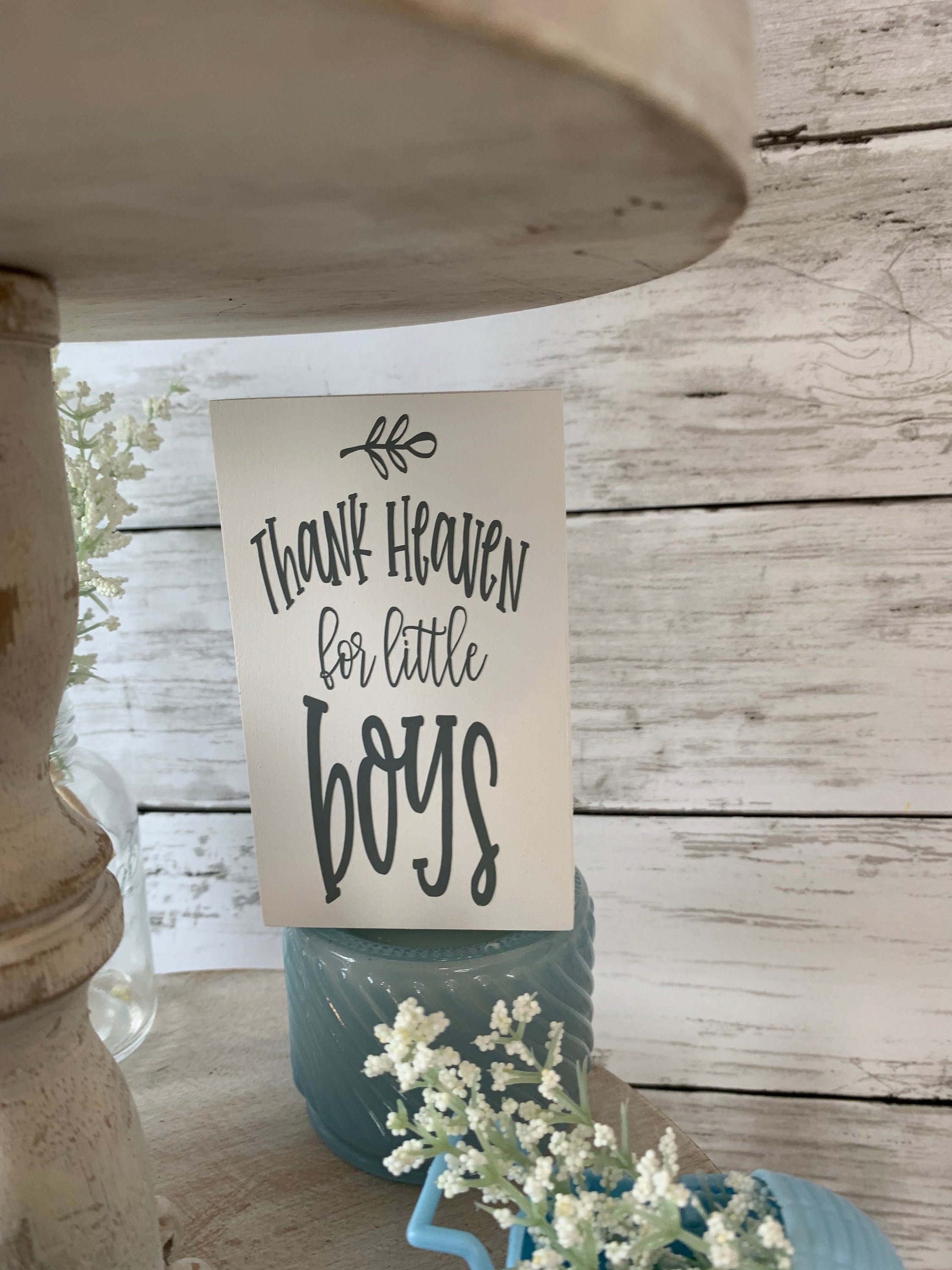 Baby boy tiered tray decor farmhouse tiered tray decor Etsy