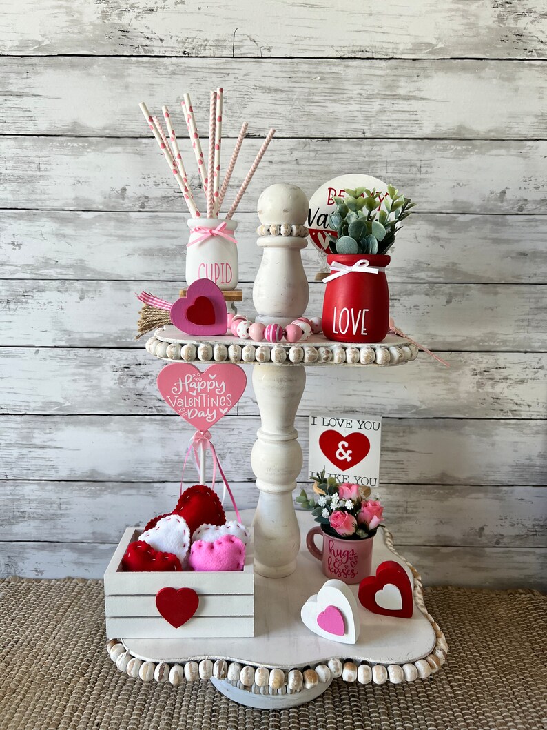 Valentine Tiered Tray Decor Mini Crate for Tiered Tray - Etsy