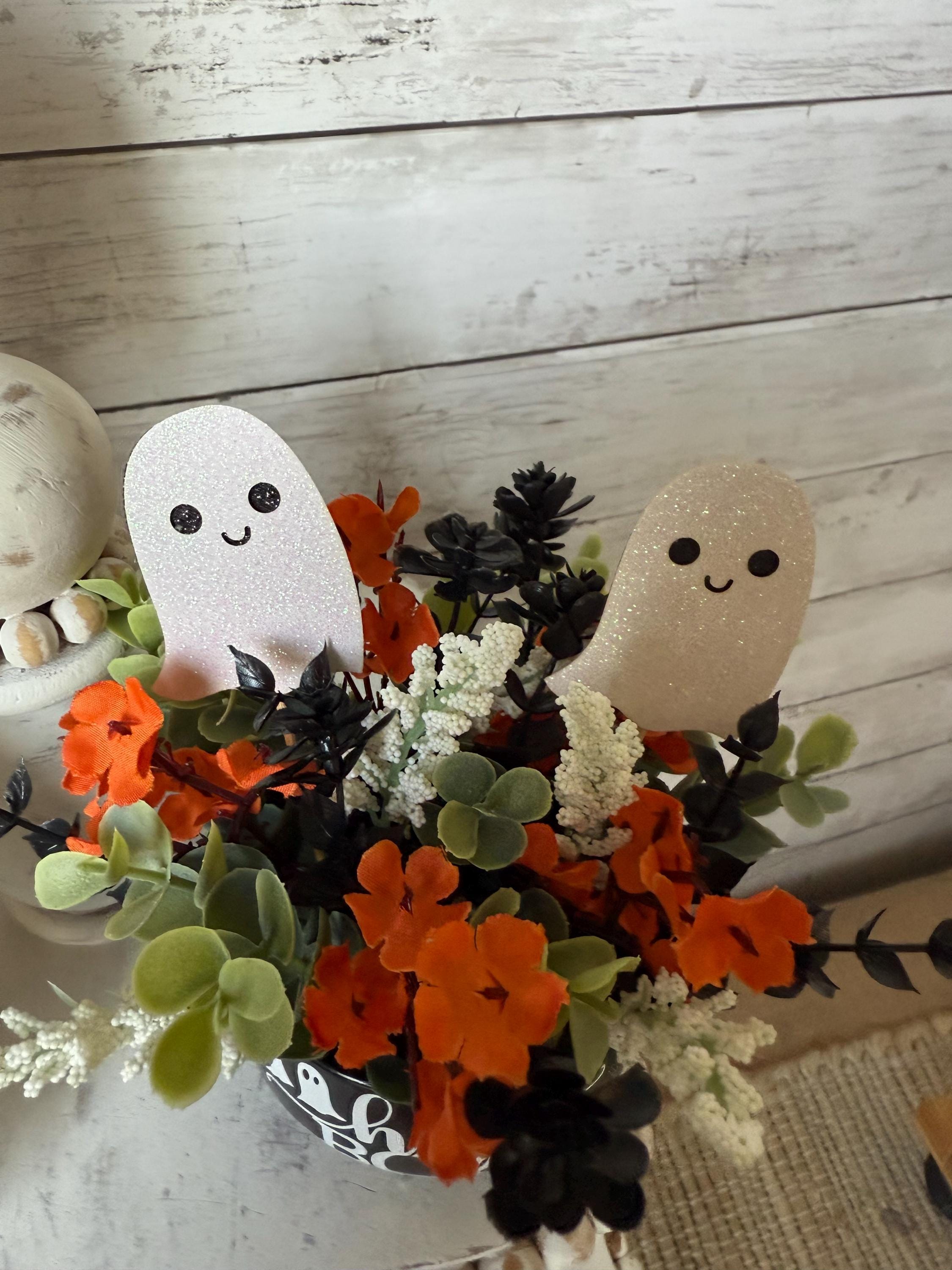 out        ❁Natural  Halloween❁花かごハロウィン♪ Halloween Mini Floral Arrangement, Halloween Home Decor, Halloween