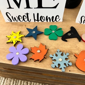 Interchangeable Home Sweet Home Sign, Mini Wood House, Everyday Home Decor, Year Round Home ...