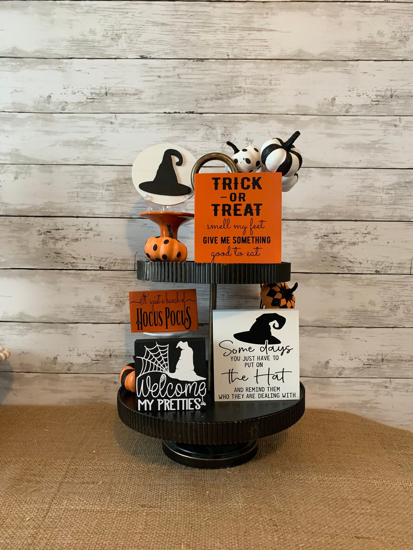 Halloween Tiered Tray Decor Bundle, Witch Tiered Tray Decor, Halloween
