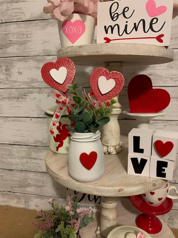 14 stuks Valentijnsdag decoraties, Valentijnsdag decoraties, 360-graden
