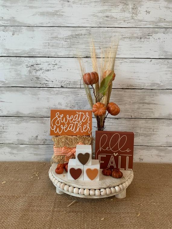 Fall Tiered Tray Decor Bundle Fall Riser Decor Bundle RISER - Etsy