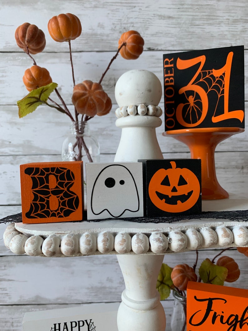 Halloween Tiered Tray Decor Halloween Tiered Tray Decor Etsy