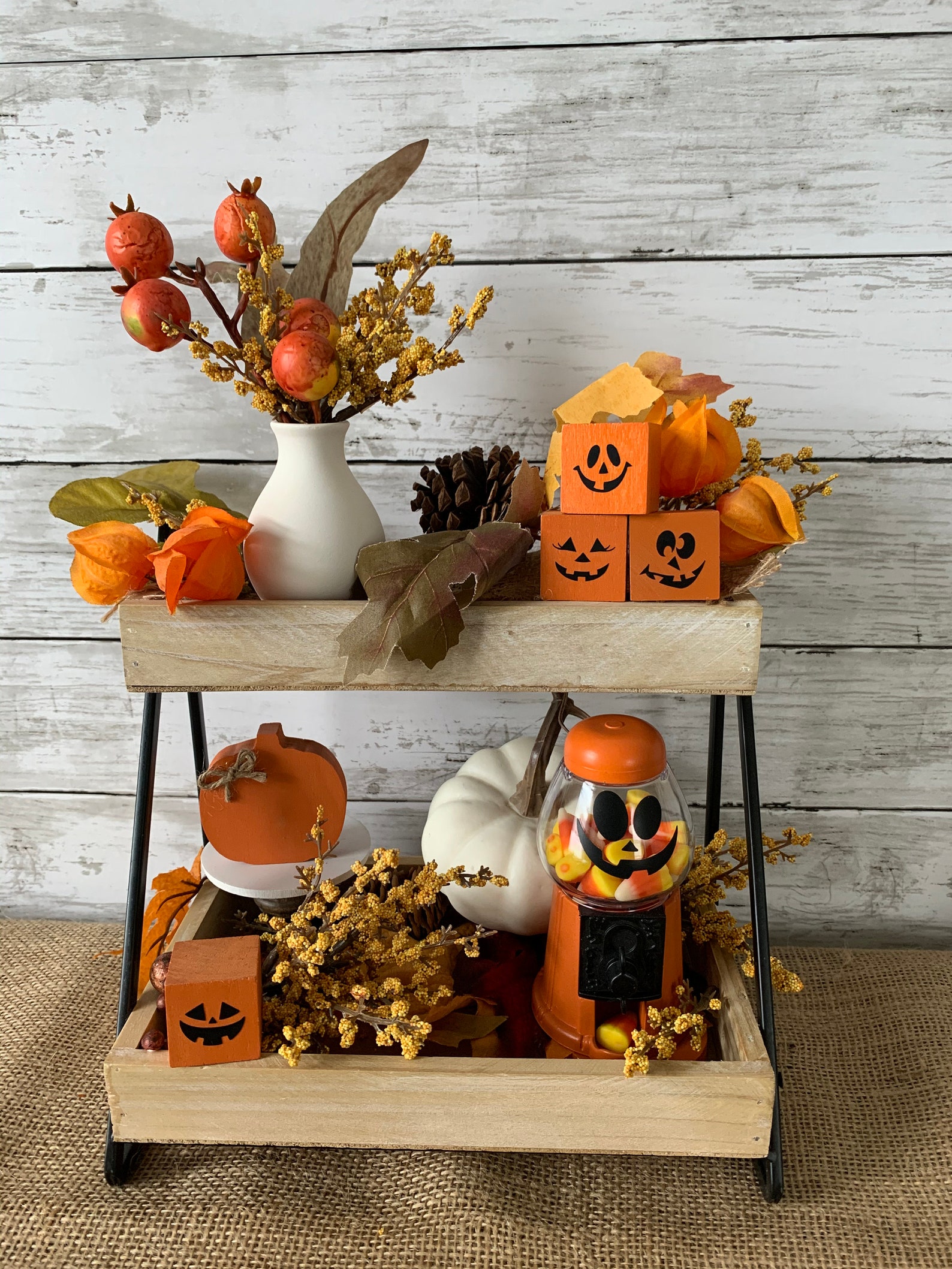 Halloween Tiered Tray Decor Fall Tiered Tray Decor Jack O Etsy