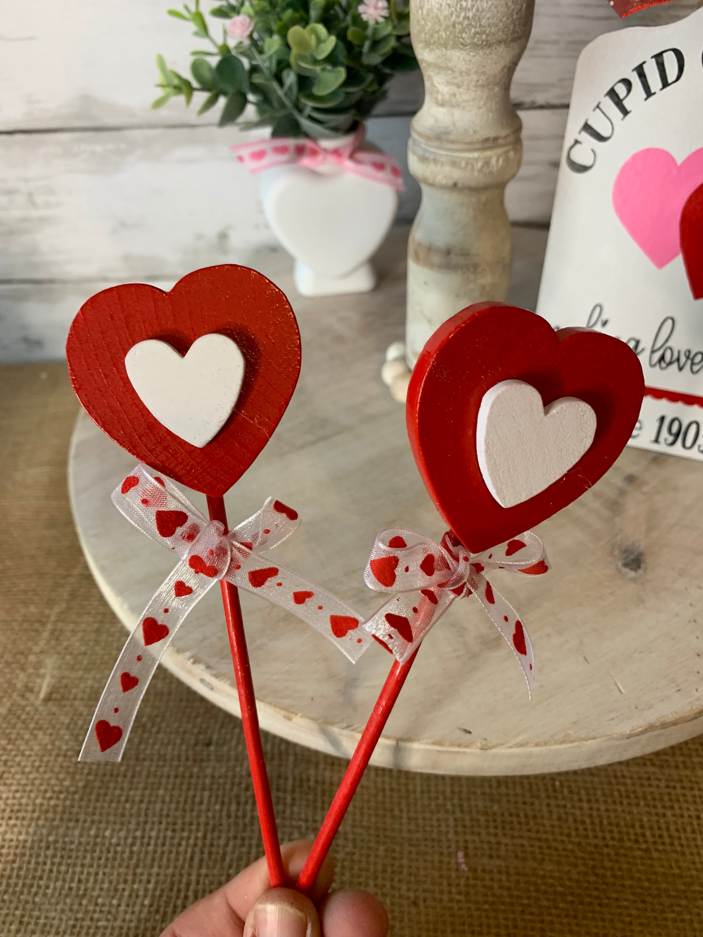 1 Set di decorazioni per vassoio a più livelli per San Valentino