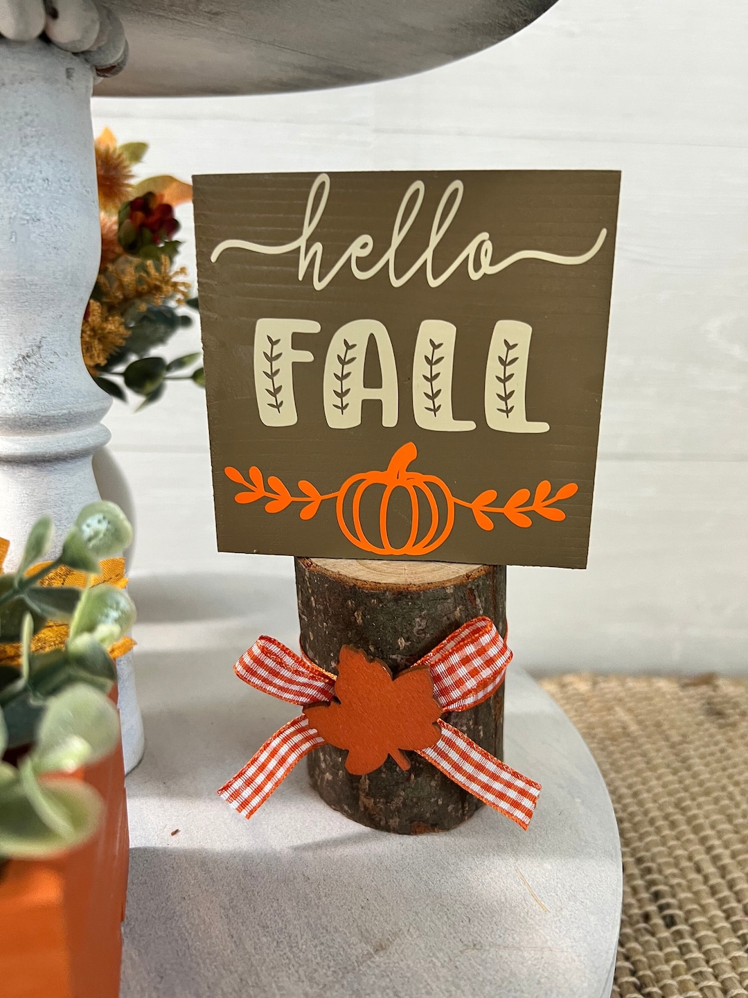 Mini Riser for Tiered Tray, Fall Tiered Tray Decor, Mini Wooden Riser ...