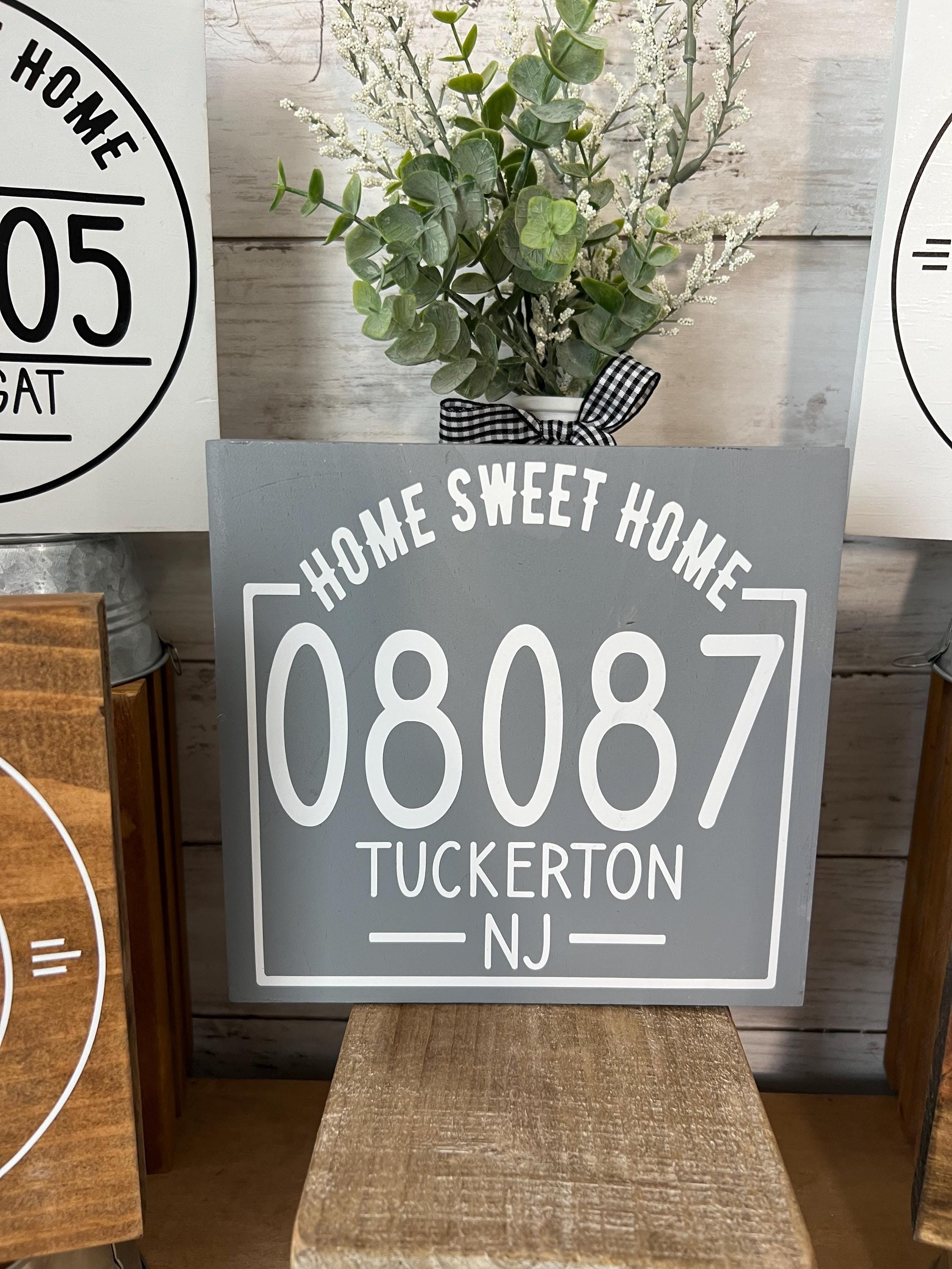 Home Zip Code Signs Personalized ZIP Code Sign, City and State Sign, Personalized Location ...