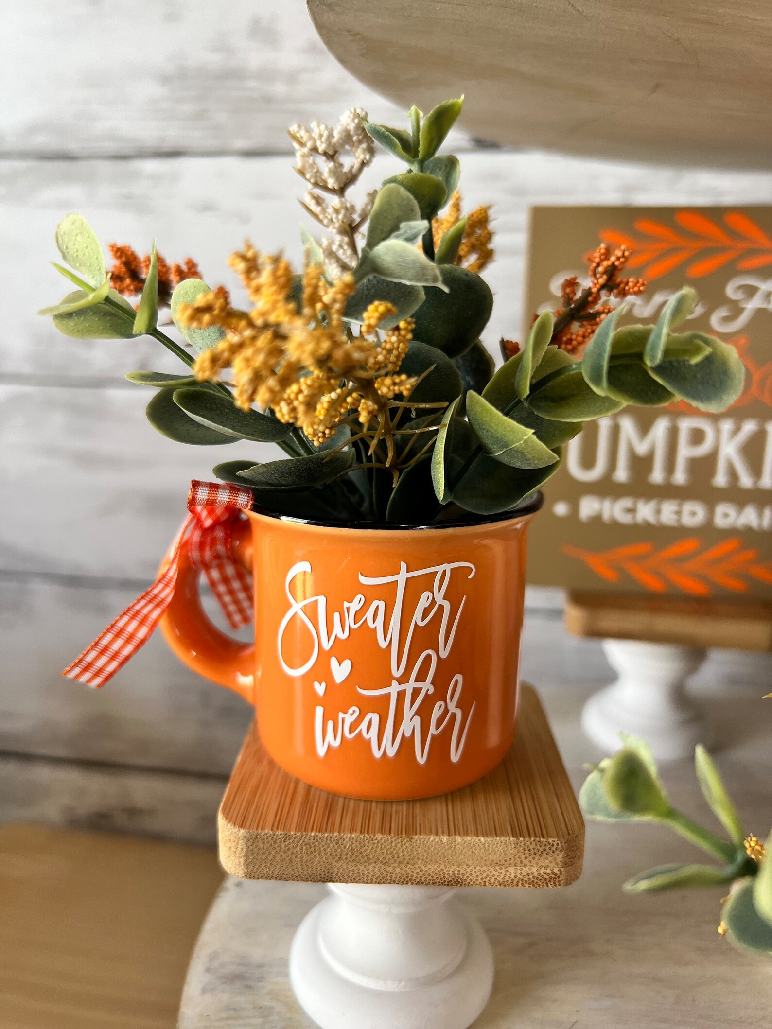 Mini Mug for Tiered Tray Fall Mini Mug Fall Tiered Tray - Etsy