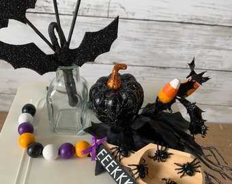Mini Scoop for Tiered Tray, Halloween Tiered Tray Decor, Mini Wood Canister  Scoops, Halloween Home Decor, Halloween Spider Decor 