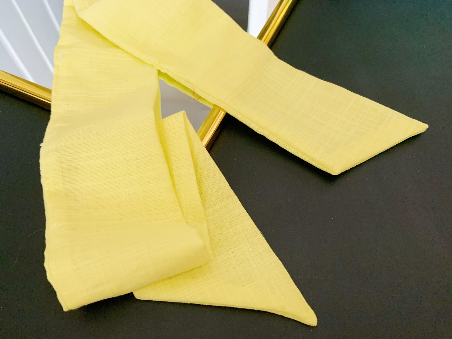 Autumn Skinny Hair Scarf Thin Linen Cotton Neck Scarf for Etsy