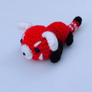 Red panda amigurumi crochet pattern, crochet pattern pdf, crochet red panda