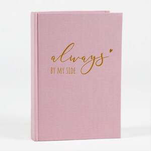 Notebook, Diary, Notebook, Linen, A5, Gift, Pink Pink