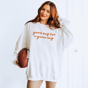 Embroidered Game Day Sweatshirt, Football Team Sweatshirt, Team Spirit Sweatshirt, Crewneck, Gameday Sweater, Gameday Shirt, Touchdown Shirt