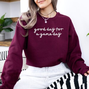 Embroidered Game Day Sweatshirt, Football Team Sweatshirt, Team Spirit Sweatshirt, Crewneck, Gameday Sweater, Gameday Shirt, Touchdown Shirt