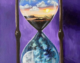 Hourglass Painting Etsy Hourglass Painting Etsy