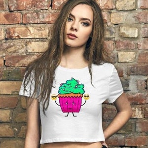 Shut the F**K UP-cake, Crop Tee