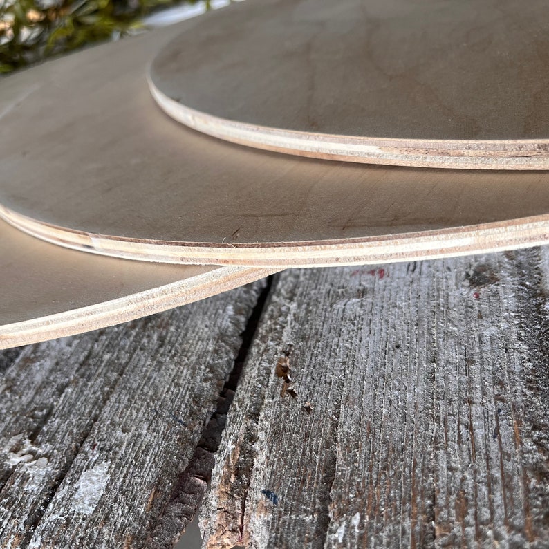 Blank Wood Rounds, Birch Plywood Blanks, DIY Circular Blanks Etsy