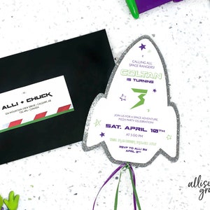 Buzz Lightyear Party Invitation Boy Toy Story Space Ranger Any Age Birthday Invite PRINTABLE Digital Download