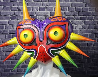 Máscara de Majora - Nueva máscara portátil detallada de alta calidad / Cosplay pintado a mano Leyenda de Zelda Máscara de Majora / Nuevo modelo /