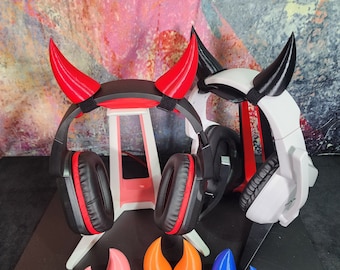 Cuernos de diablo / Accesorio para auriculares de cosplay / Impresión 3D