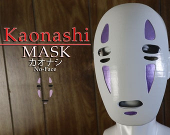 No-Face Mask | Kaonashi - Handmade, 3D Printed and Hand Painted | Cosplay and Halloween Ready | High-Quality One of a kind Japanese Mask |