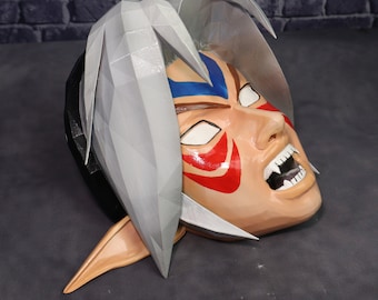 Fierce Deity Mask | Legend of Zelda Wall Decor | 3D Printed & Hand