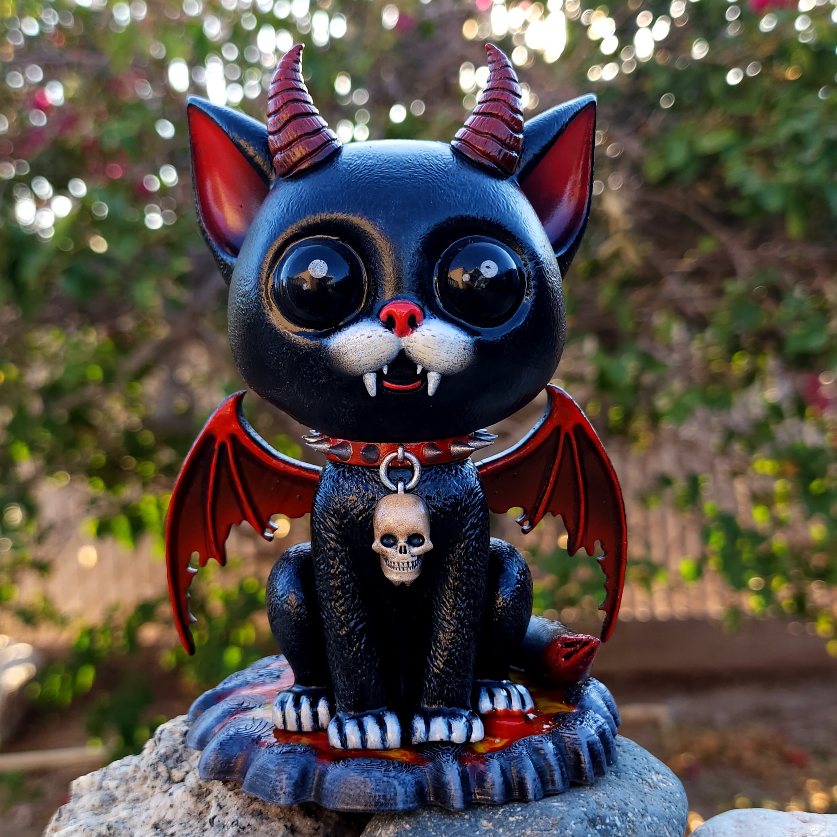 Nether Cat Statue | Devil Cat | Void Cat | - Etsy