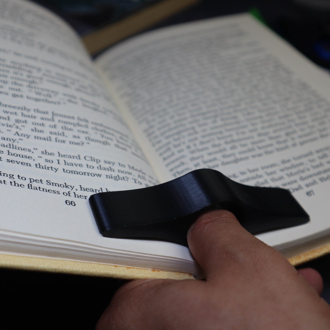 Book Page Holder Book Ring One Handed Book Reader Thumb Holder 3D