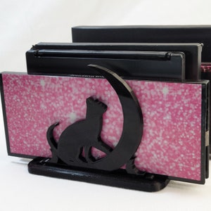 Moon Cat Makeup Organizer | Palette Organizer | Cosmetic organizer | Makeup Holder | Book Organizer | Removable Dividers | Vanity | Mail
