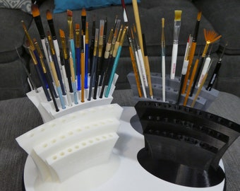 Paint Brush Holder, Paint Brush Organizer, Artist Gift, Painters Gifts, Paint Brush Rack, Hobby Brush & Tools Organizer, Brush Stand