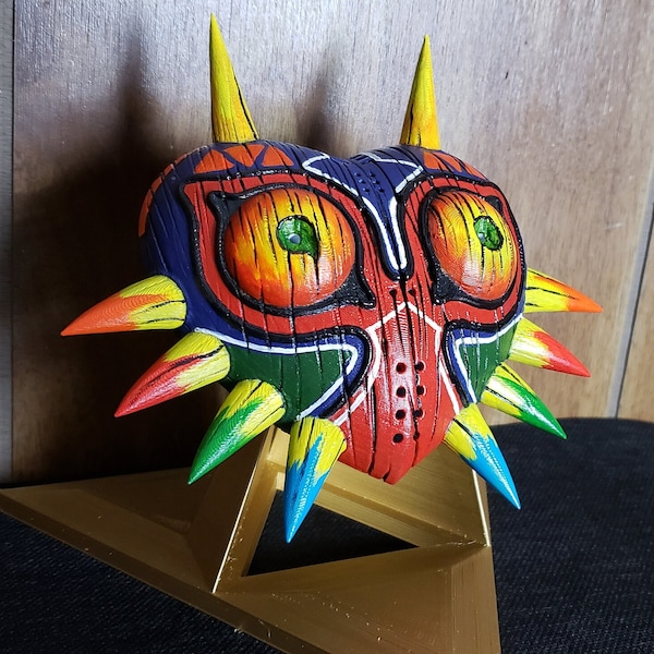 Legend of Zelda Majoras Mask  Replica ! Hand Painted ! Different sizes | Wall Hung or Stand| NEW SIZES !